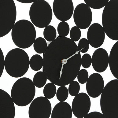 51cm Dia Black Discs Design Wall Clock