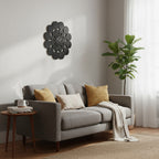 51cm Dia Black Discs Design Wall Clock