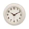 Cream Metal White Face Wall Clock
