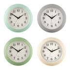 25cm Dia Vintage Cream Wall Clock