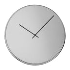 40cm Dia Chrome and Mirror Wall Clock