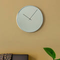 40cm Dia Chrome and Mirror Wall Clock