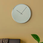 40cm Dia Chrome and Mirror Wall Clock