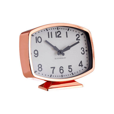 Rose Gold Finish Table Clock