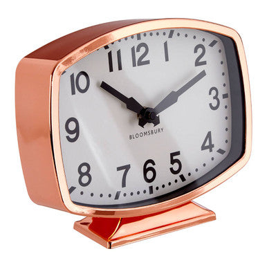 Rose Gold Finish Table Clock