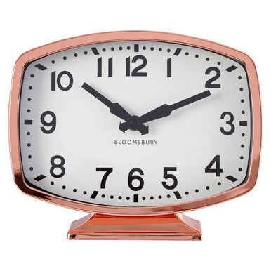 Rose Gold Finish Table Clock