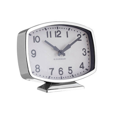 Silver Chrome Table Clock