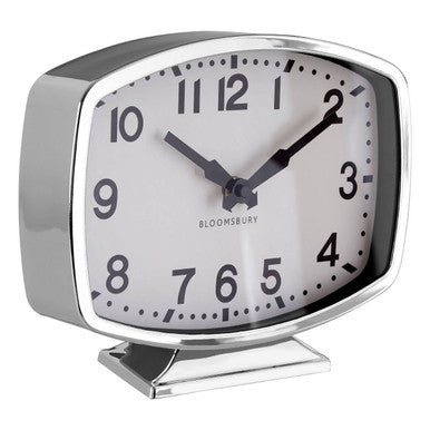 Silver Chrome Table Clock