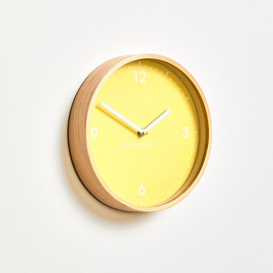 Small Yellow Wall Clock