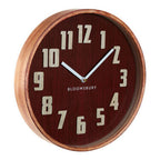 30cm Dia Red Grain Small Wall Clock