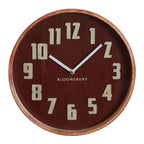 30cm Dia Red Grain Small Wall Clock