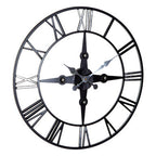 Black and Silver Wall Clock