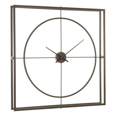 105cm Dia Rust Finish Wall Clock