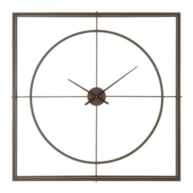 105cm Dia Rust Finish Wall Clock