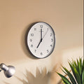 Oval Wall Clock with Silver Finish