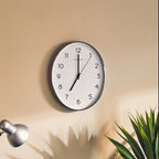 Oval Wall Clock with Silver Finish