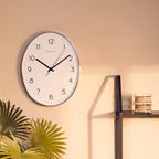 Oval Wall Clock with Dark Grey Finish