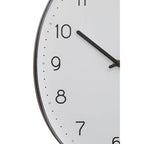 Oval Wall Clock with Dark Grey Finish
