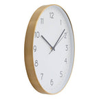Oval Wall Clock with Gold Finish