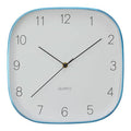 29cm Dia Square Blue Finish Case Wall Clock