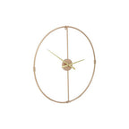 60cm Dia Metal Wall Clock with Gold Finish