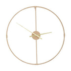 60cm Dia Metal Wall Clock with Gold Finish