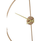 60cm Dia Metal Wall Clock with Gold Finish