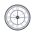 80cm Dia Skeletal Wall Clock with Black Finish Frame