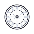 80cm Dia Skeletal Wall Clock with Black Finish Frame
