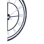 80cm Dia Skeletal Wall Clock with Black Finish Frame