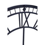 80cm Dia Skeletal Wall Clock with Black Finish Frame