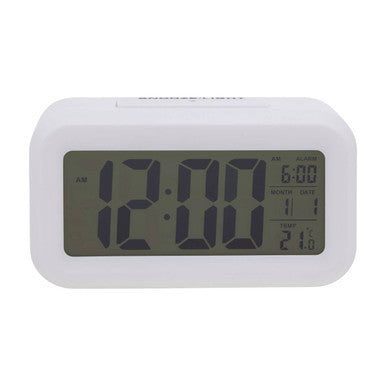 White Lcd Digital Clock