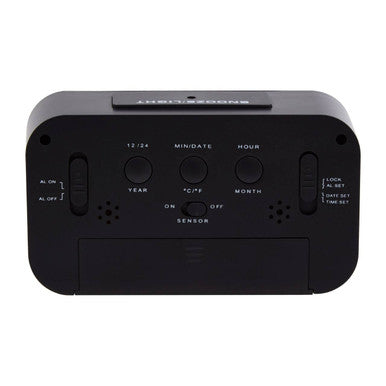 Black Lcd Digital Clock