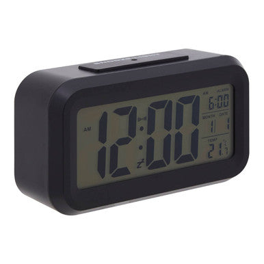 Black Lcd Digital Clock