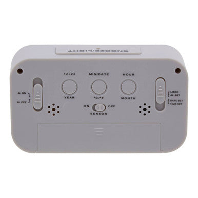 Grey Lcd Digital Clock