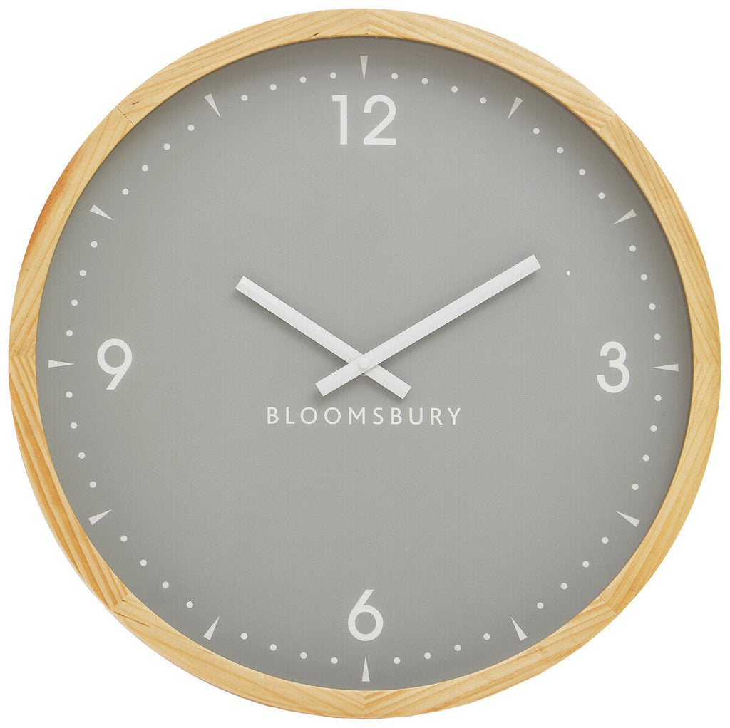 50cm Dia Grey Wall Clock