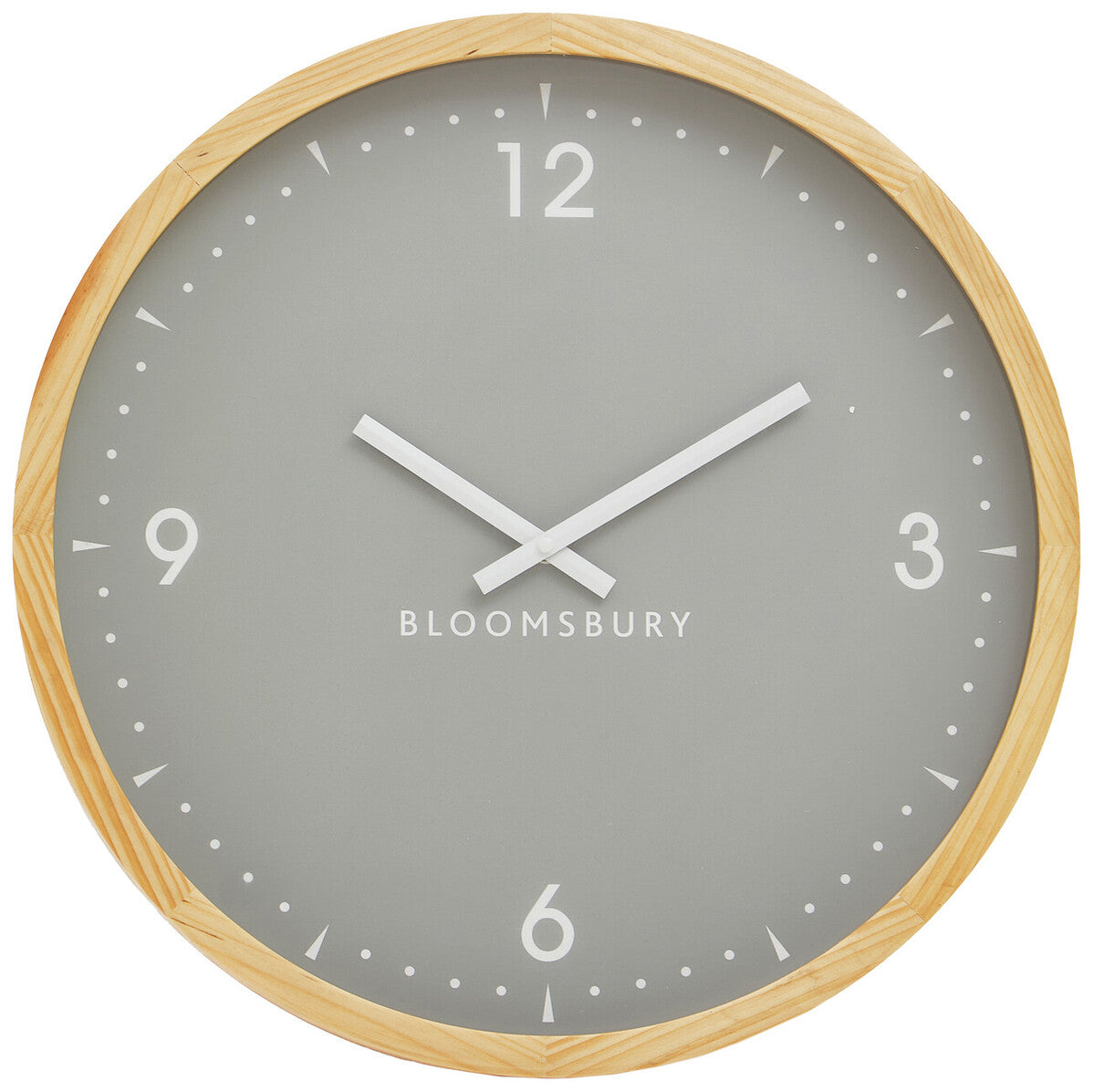 50cm Dia Grey Wall Clock