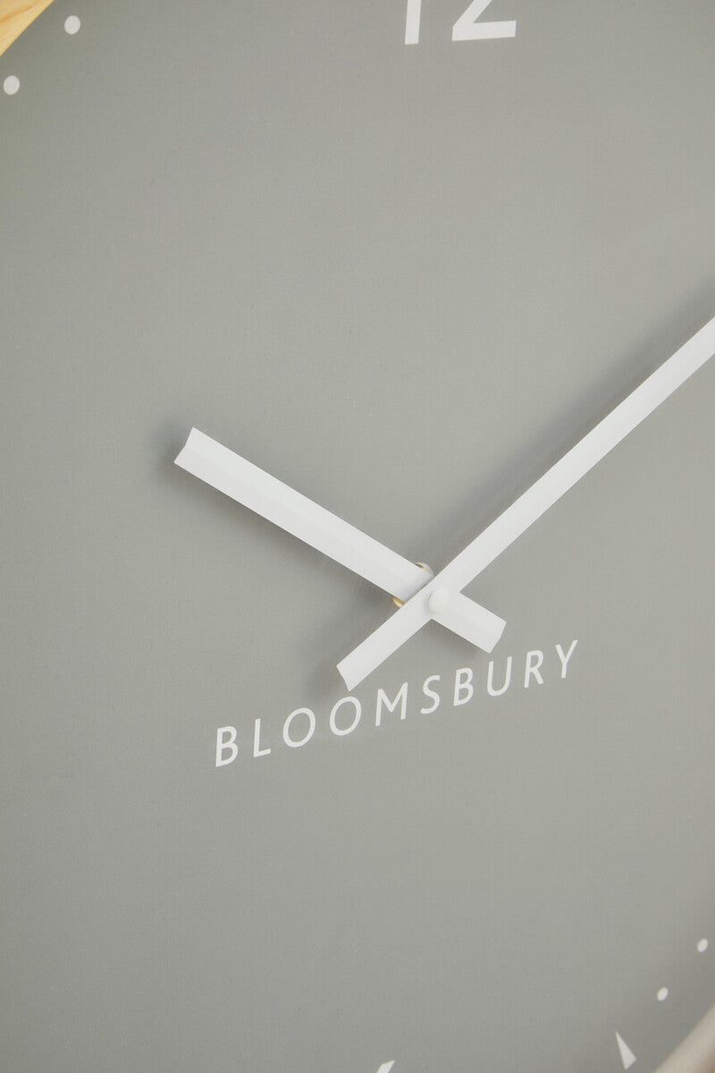 50cm Dia Grey Wall Clock