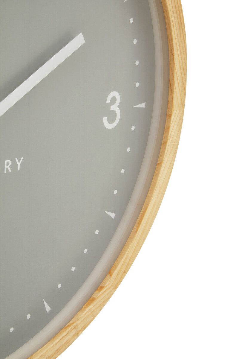 50cm Dia Grey Wall Clock