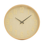 40cm Dia Natural Wall Clock