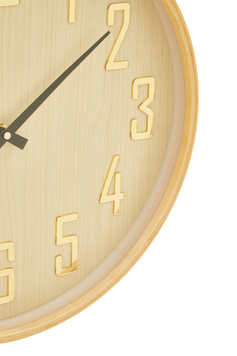 40cm Dia Natural Wall Clock