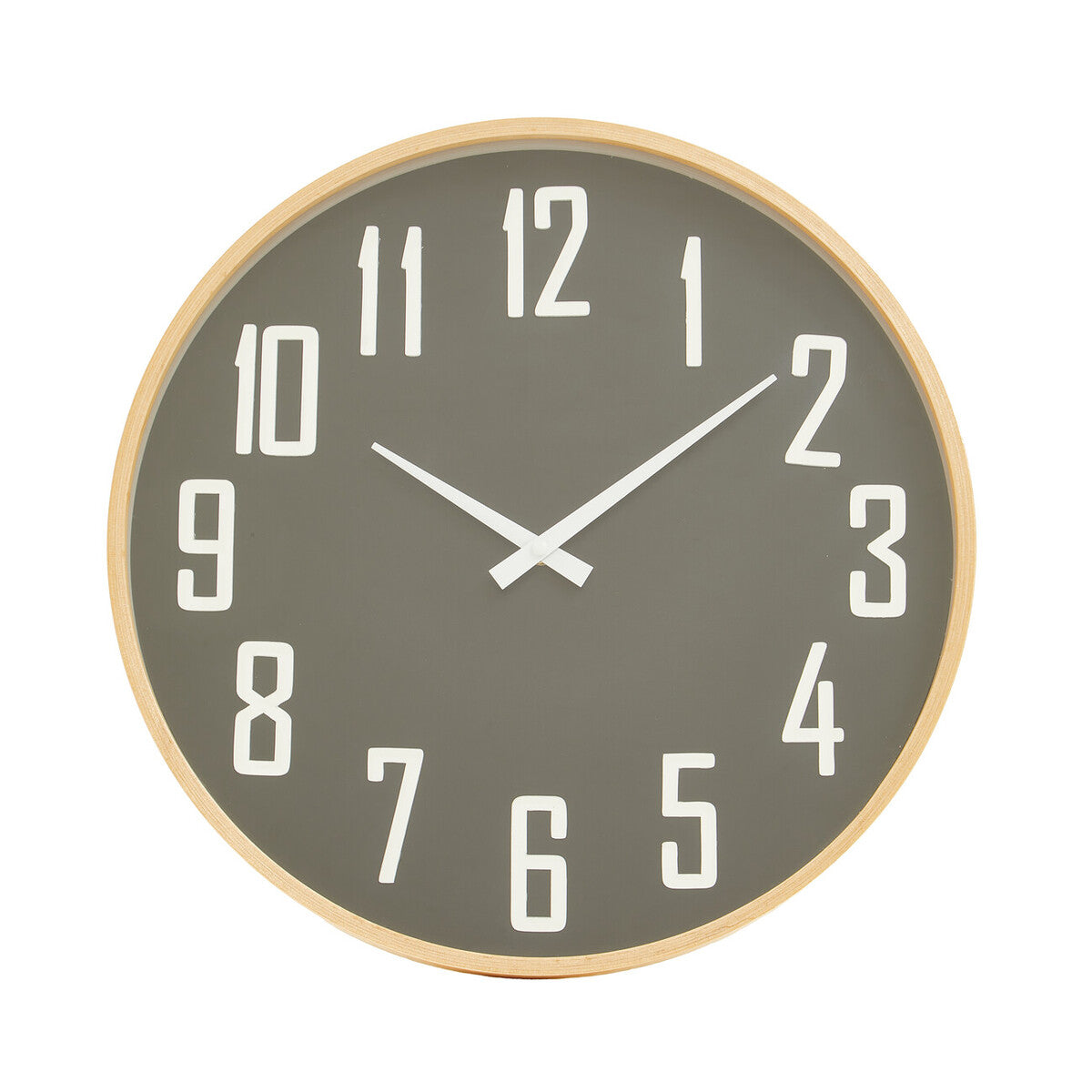 30cm Dia Black Wall Clock