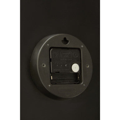 30.5cm Dia Black and Gold Wall Clock