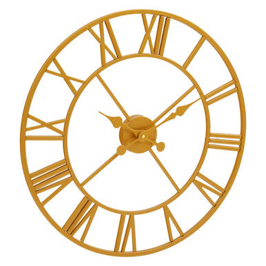 56cm Dia Gold Finish Wall Clock