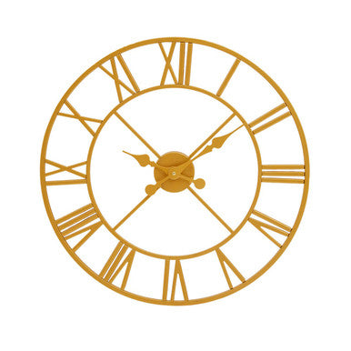 56cm Dia Gold Finish Wall Clock