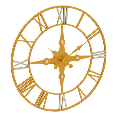 Gold and Silver Wall Clock