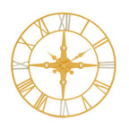 Gold and Silver Wall Clock