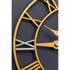 Gold and Silver Wall Clock