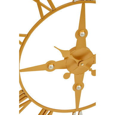 Gold and Silver Wall Clock