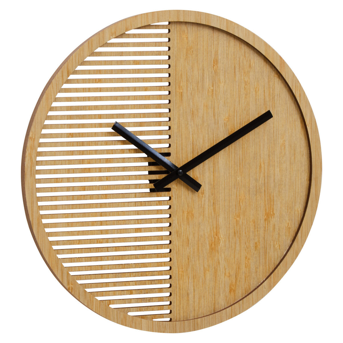 40cm Dia Small Wooden Effect Wall Clock